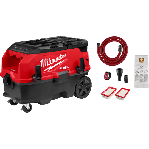 M18 FUEL PACKOUT 9 Gallon Dual-Battery Dust Extractor with VACLINK, 27-3/4" x 16-3/4" x 19" Solutions industrielles ALPHA