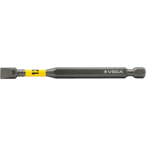 Embout pour outils &eacute;lectriques Impactech, Fente, Embout 12F-14R, Prise 1/4", Longueur 3-1/2" Solutions industrielles ALPHA