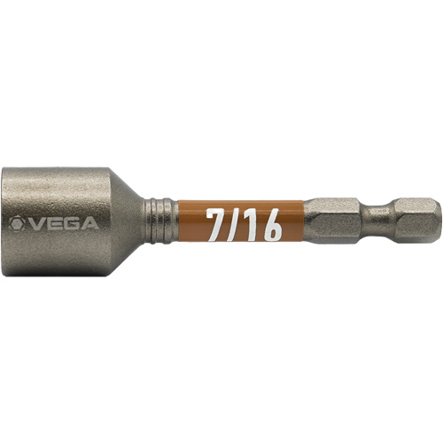 Tourne-&eacute;crou Impactech, Embout 7/16", Prise 1/4", 2-9/16" lo, Magn&eacute;tique Solutions industrielles ALPHA