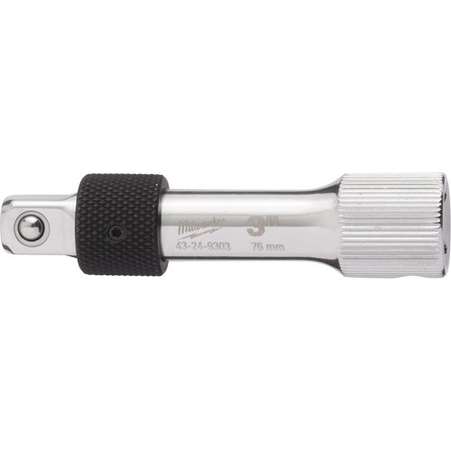 Locking Extension Socket, 3/8" Drive, 3" L Solutions industrielles ALPHA