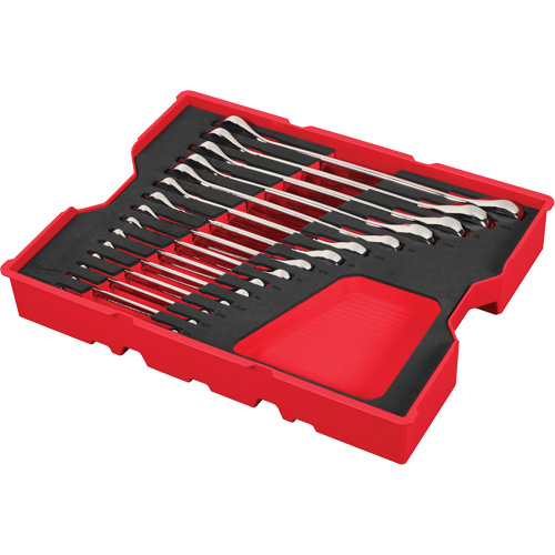 SAE Wrench Set with Tray for PACKOUT Drawers, Ratcheting Combination, 15 Pieces, Imperial Solutions industrielles ALPHA