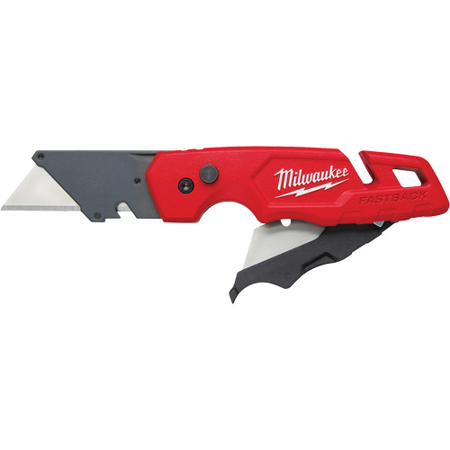 FASTBACK Folding Utility Knife with Blade Storage, Metal Handle Solutions industrielles ALPHA