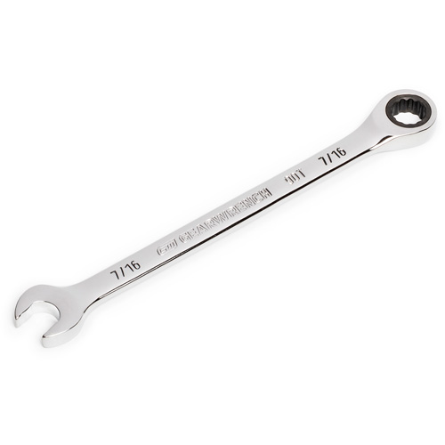 Cl&eacute; &agrave; cliquet combin&eacute;e &agrave; 90 dents, 12 pans, 7/16", Fini Chrome Solutions industrielles ALPHA