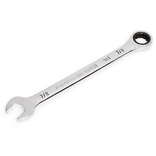90-Tooth Ratcheting Combination Wrench, 12 Point, 7/8", Chrome Finish Solutions industrielles ALPHA