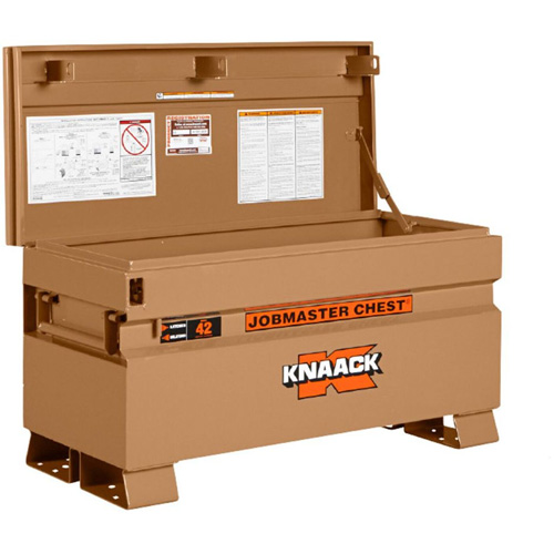 Coffre de chantier mod&egrave;le 42 avec cadenas, 42" x 19" x 23-3/8", Acier, Havane Solutions industrielles ALPHA