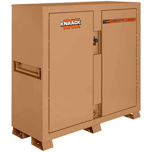 Model 109 Jobsite Cabinet with Padlock, Steel, 47.5 Cubic Feet, Tan Solutions industrielles ALPHA