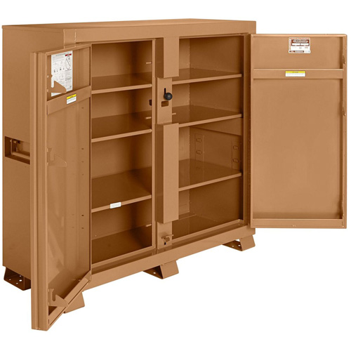 Model 109 Jobsite Cabinet with Padlock, Steel, 47.5 Cubic Feet, Tan Solutions industrielles ALPHA