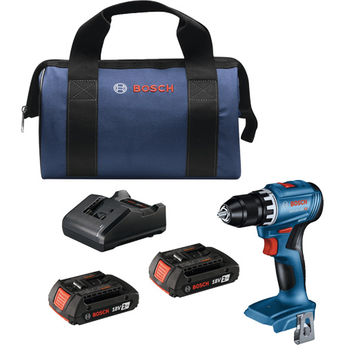 Trousse perceuse-visseuse compacte sans balais, Lithium-ion, 18 V, Mandrin 1/2", Couple 400 lb-po Solutions industrielles ALPHA
