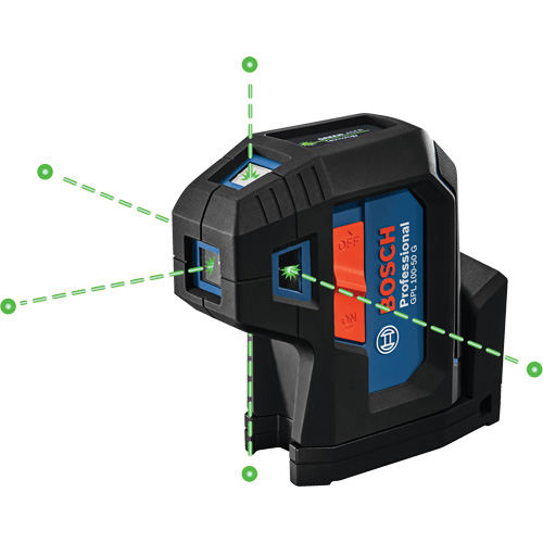 Green-Beam Five-Point Self-Leveling Alignment Laser Solutions industrielles ALPHA