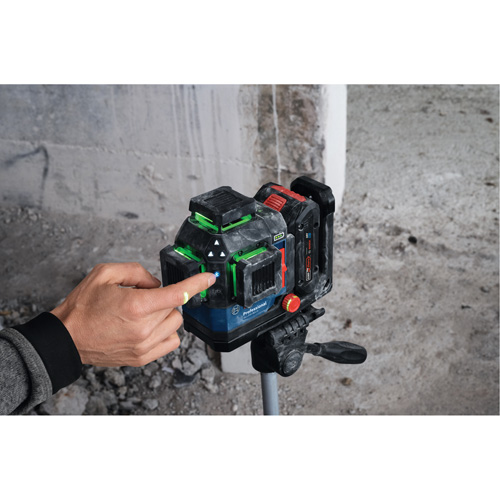 Laser dalignement/nivellement 360 connect&eacute; &agrave; faisceau vert &agrave; trois points Solutions industrielles ALPHA