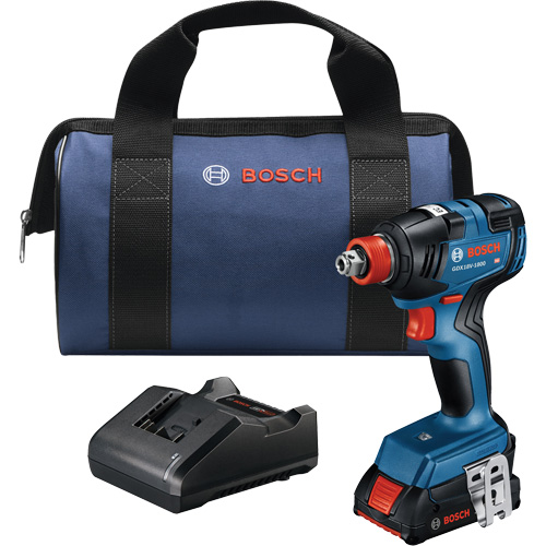 Ensemble visseuse/cl&eacute; &agrave; chocs 2-en-1 pour embouts et douilles, 1/2", 1800 lb-po Couple max., 18 V, Lithium-ion Solutions industrielles ALPHA