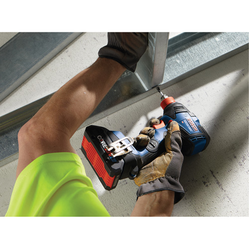 Ensemble visseuse/cl&eacute; &agrave; chocs 2-en-1 pour embouts et douilles, 1/2", 1800 lb-po Couple max., 18 V, Lithium-ion Solutions industrielles ALPHA