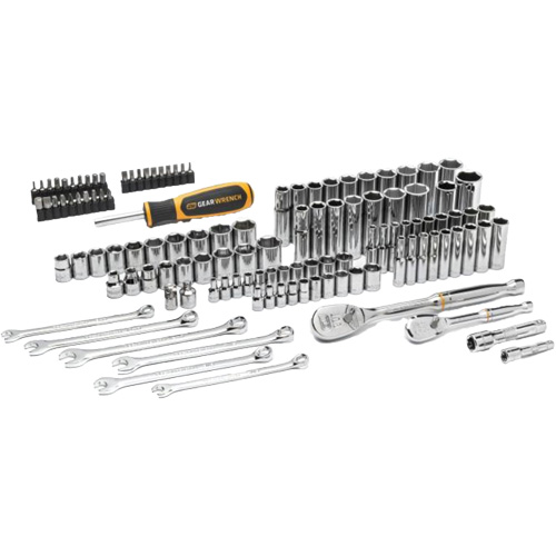 1/4" & 3/8” Drive 90T SAE/Metric Mechanics Hand Tool Set Solutions industrielles ALPHA