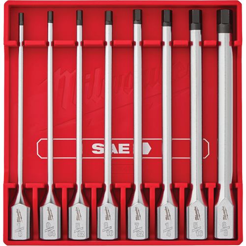 Long SAE Bit Socket Set, Hex, 3/8" Drive, 8 Pcs Solutions industrielles ALPHA