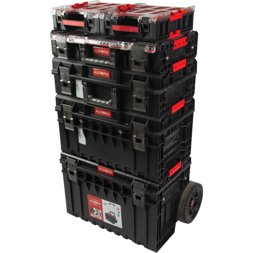 Ensemble de d&eacute;part roulant de coffres &agrave; outils Arx de 5 morceaux, 25-1/5" x 19" x 54-3/5", Noir Solutions industrielles ALPHA