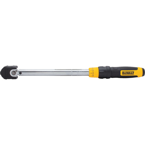 Cl&eacute; dynamom&eacute;trique &agrave; microm&egrave;tre, &agrave; cliquer, Entraînement 3/8" carr&eacute;, 20 - 100 lb-pi/27,11-135. 58 N.m Solutions industrielles ALPHA
