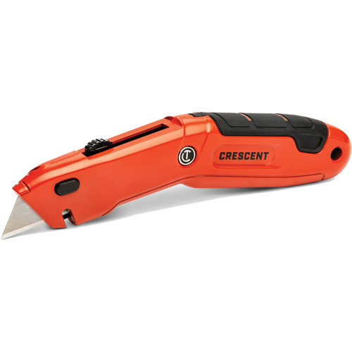 Retractable Knife, Steel, Aluminum Handle Solutions industrielles ALPHA
