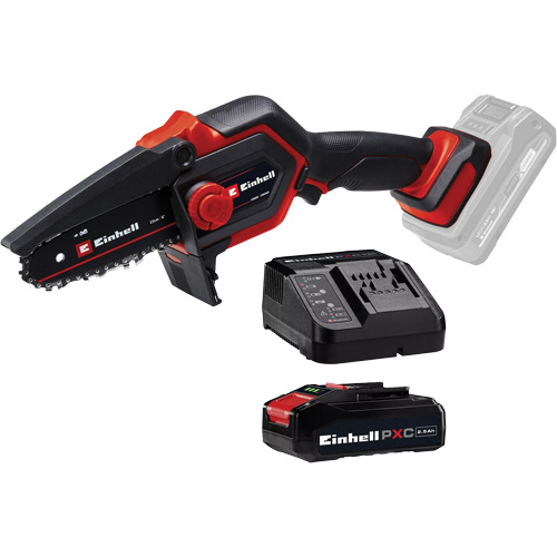 Cordless Compact Pruning Chain Saw with 2.5Ah Battery & Charger Starter Kit, 6", Battery Powered, 18 V Solutions industrielles ALPHA