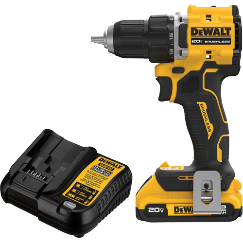 Ensemble visseuse-perceuse sans fil et sans balai ATOMIC COMPACT SERIES, Lithium-ion, 20 V, Mandrin 1/2" Solutions industrielles ALPHA