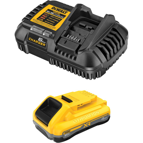 Ensemble de bloc-pile et chargeur XR POWERPACK, Lithium-ion, 20 V, 4 Ah Solutions industrielles ALPHA