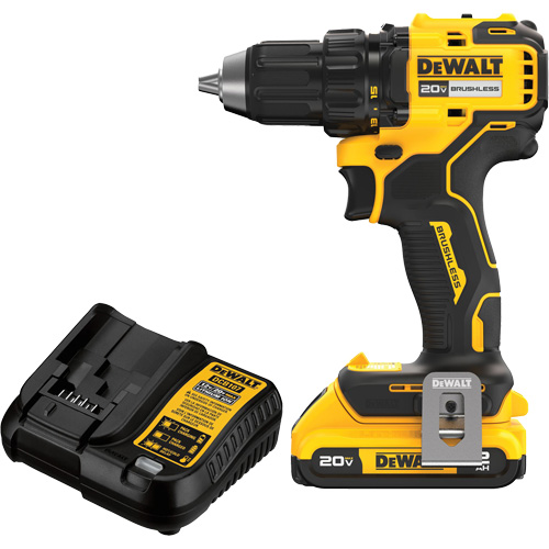 Ensemble de perceuse-visseuse sans fil et sans balai, Lithium-ion, 20 V, Mandrin 1/2" Solutions industrielles ALPHA