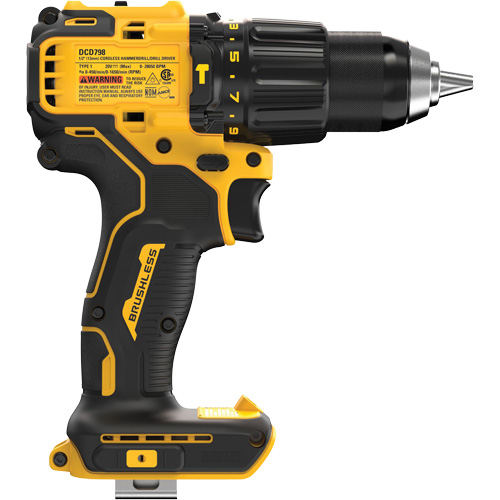 Brushless Cordless Hammer Drill (Tool Only), 1/2" Chuck, 20 V Solutions industrielles ALPHA