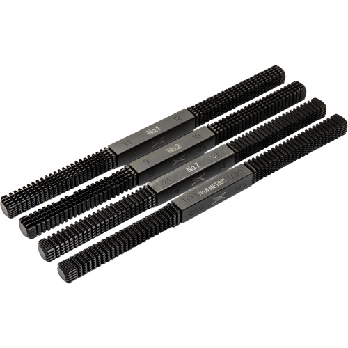 Jeu de 4 limes de restauration de filets?, Carr&eacute;e, 9" Solutions industrielles ALPHA