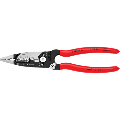 Pince &agrave; d&eacute;nuder forg&eacute;e, 8" lo, 10 - 20 AWG Solutions industrielles ALPHA