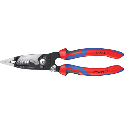 Pince &agrave; d&eacute;nuder forg&eacute;e avec poign&eacute;e KNIPEXTEND, 8" lo, 10 - 20 AWG Solutions industrielles ALPHA