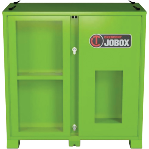 Armoire de rangement d'&eacute;PI sur place, Acier, Vert lime haute visibilit&eacute; Solutions industrielles ALPHA