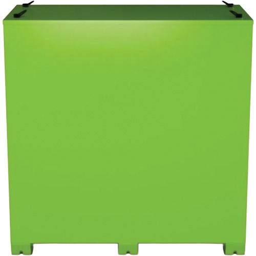 Armoire de rangement d'&eacute;PI sur place, Acier, Vert lime haute visibilit&eacute; Solutions industrielles ALPHA
