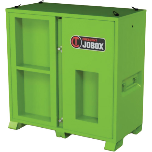 Armoire de rangement d'&eacute;PI sur place, Acier, Vert lime haute visibilit&eacute; Solutions industrielles ALPHA