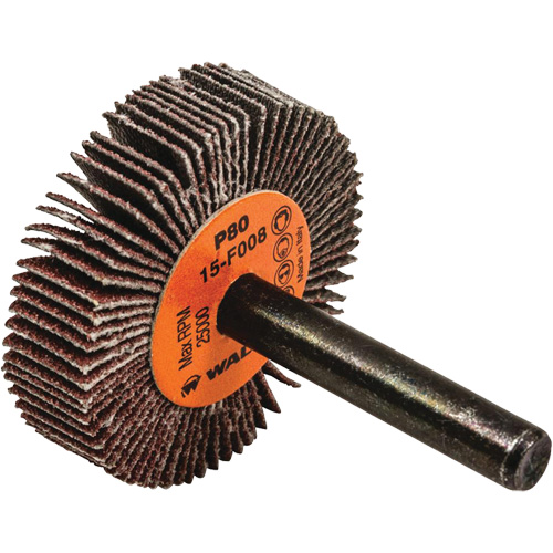 Flap Wheels-Coolcut Flap Wheels, Aluminum Oxide, 80 Grit, 1-1/2" x 3/8" x 1/4" Solutions industrielles ALPHA