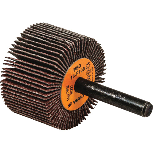 Flap Wheels-Coolcut Flap Wheels, Aluminum Oxide, 80 Grit, 1-1/2" x 1" x 1/4" Solutions industrielles ALPHA