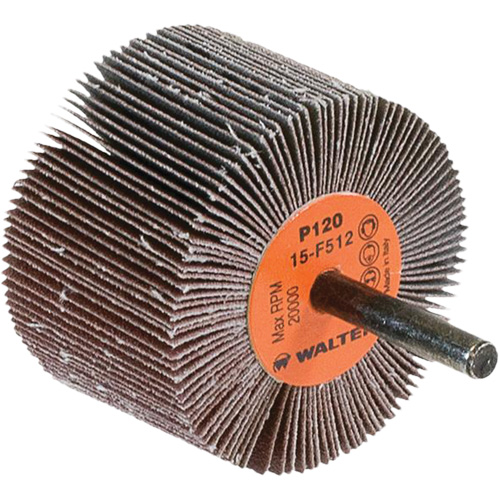 Flap Wheels-Coolcut Flap Wheels, Aluminum Oxide, 120 Grit, 2-1/2" x 1-1/2" x 1/4" Solutions industrielles ALPHA