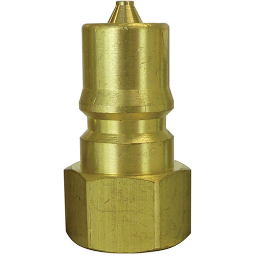Hydraulic Quick Coupler Plug, 3/8" Dia., Brass Solutions industrielles ALPHA