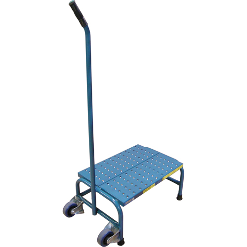 Escabeaux roulants Tilt-N-Roll, 1 marche(s), 16" l x 29" la x 12" h, Capacit&eacute; 300 lb Solutions industrielles ALPHA
