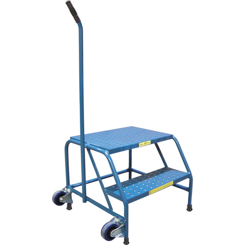 Tilt-N-Roll Step Stands, 2 Step(s), 24" L x 29" W x 19" H, 300 lbs. Capacity Solutions industrielles ALPHA