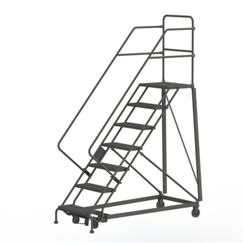 &eacute;chelles robustes en angle de s&eacute;curit&eacute;, 7 marches, Perfor&eacute;, Inclinaison 50°, Hauteur 70" Solutions industrielles ALPHA