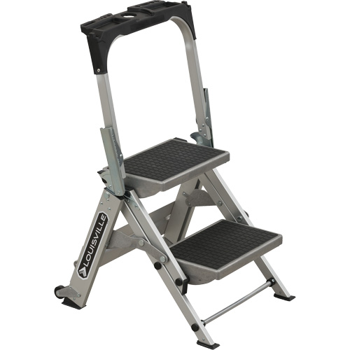 Tilt & Roll Step Stool Ladder, 2 Steps, 23" x 21" x 34.50" High Solutions industrielles ALPHA