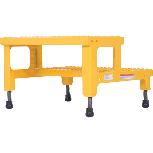 Plate-forme ajustable Step-Mate, 2 marche(s), 23-13/16" la x 22-7/8" lo x 15-1/4" h, Capacit&eacute; 500 lb Solutions industrielles ALPHA