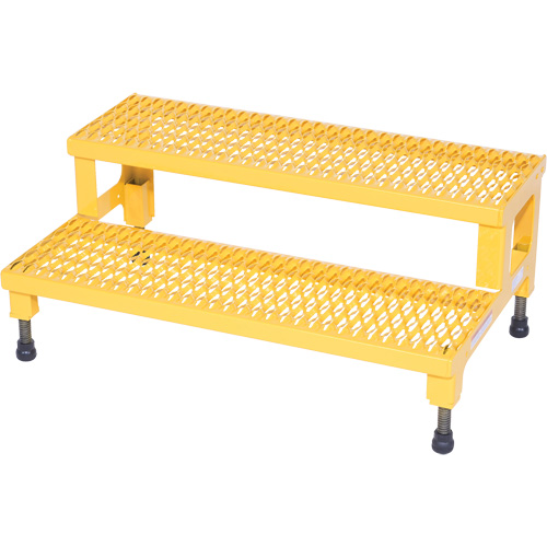 Adjustable Step-Mate Stand, 2 Step(s), 36-3/16" W x 22-7/8" L x 15-1/4" H, 500 lbs. Capacity Solutions industrielles ALPHA