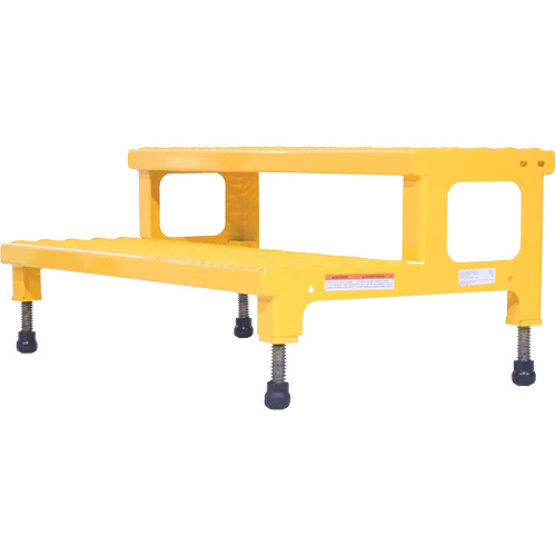 Adjustable Step-Mate Stand, 2 Step(s), 36-3/16" W x 22-7/8" L x 15-1/4" H, 500 lbs. Capacity Solutions industrielles ALPHA