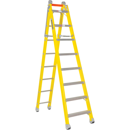 Step to Straight Ladder, 13.8', Fibreglass, 375 lbs., CSA Grade 1AA Solutions industrielles ALPHA