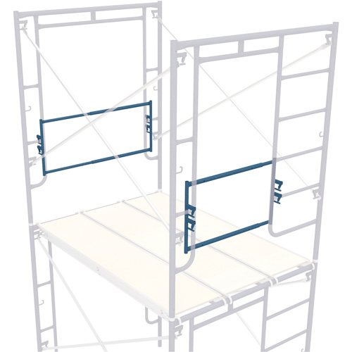 Adjustable End-Stop Scaffolding Guardrail, Guard Rail, 21" H Solutions industrielles ALPHA