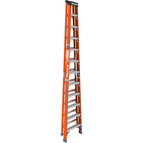 Escabeau, 12', Fibre de verre, Capacit&eacute; 375 lb, Type 1AA Solutions industrielles ALPHA