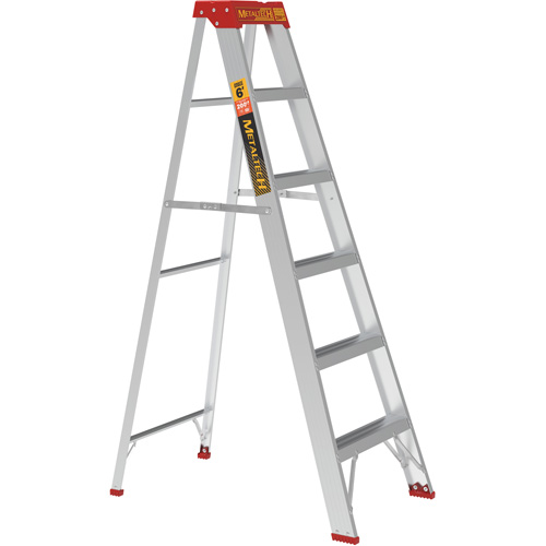 Step Ladder, 6', Aluminum, 200 lbs. Capacity, Type 3 Solutions industrielles ALPHA