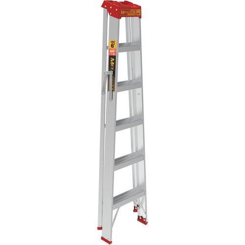 Step Ladder, 6', Aluminum, 200 lbs. Capacity, Type 3 Solutions industrielles ALPHA