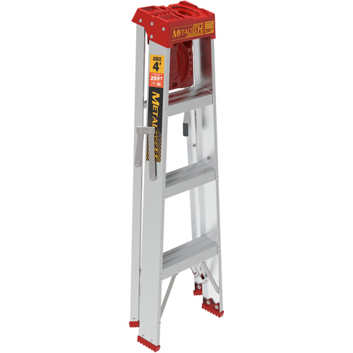Step Ladder with Paint Tray, 4', Aluminum, 200 lbs. Capacity, Type 3 Solutions industrielles ALPHA