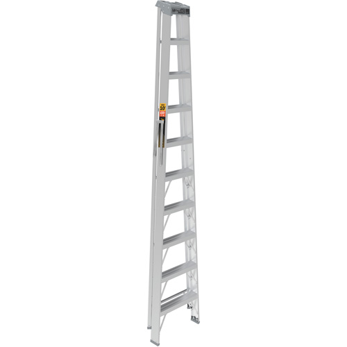 Step Ladder, 10', Aluminum, 225 lbs. Capacity, Type 2 Solutions industrielles ALPHA